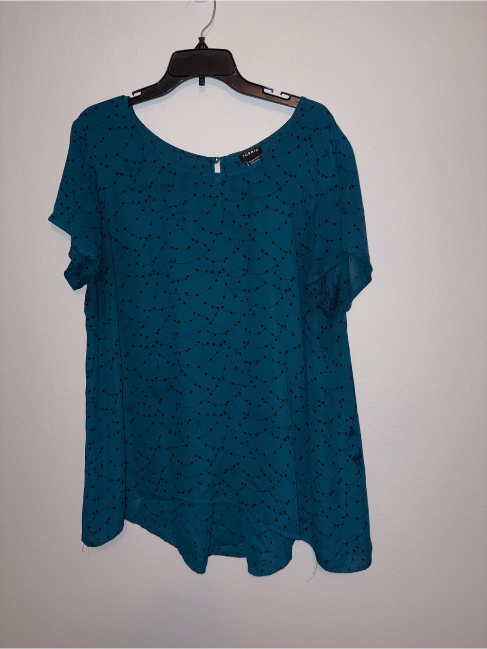 Torrid Scoop Neck See Through Top Size 2X